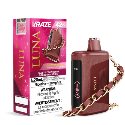 Sassy Strawberry Dragonfruit Ice Kraze Luna - Disposable 42K