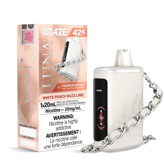 White Peach Razz Lime Kraze Luna - Disposable 42K