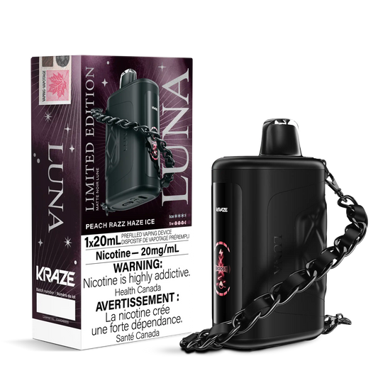 Limited Edition Peach Razz Haze Ice Kraze Luna - Disposable 42K by KRAZE