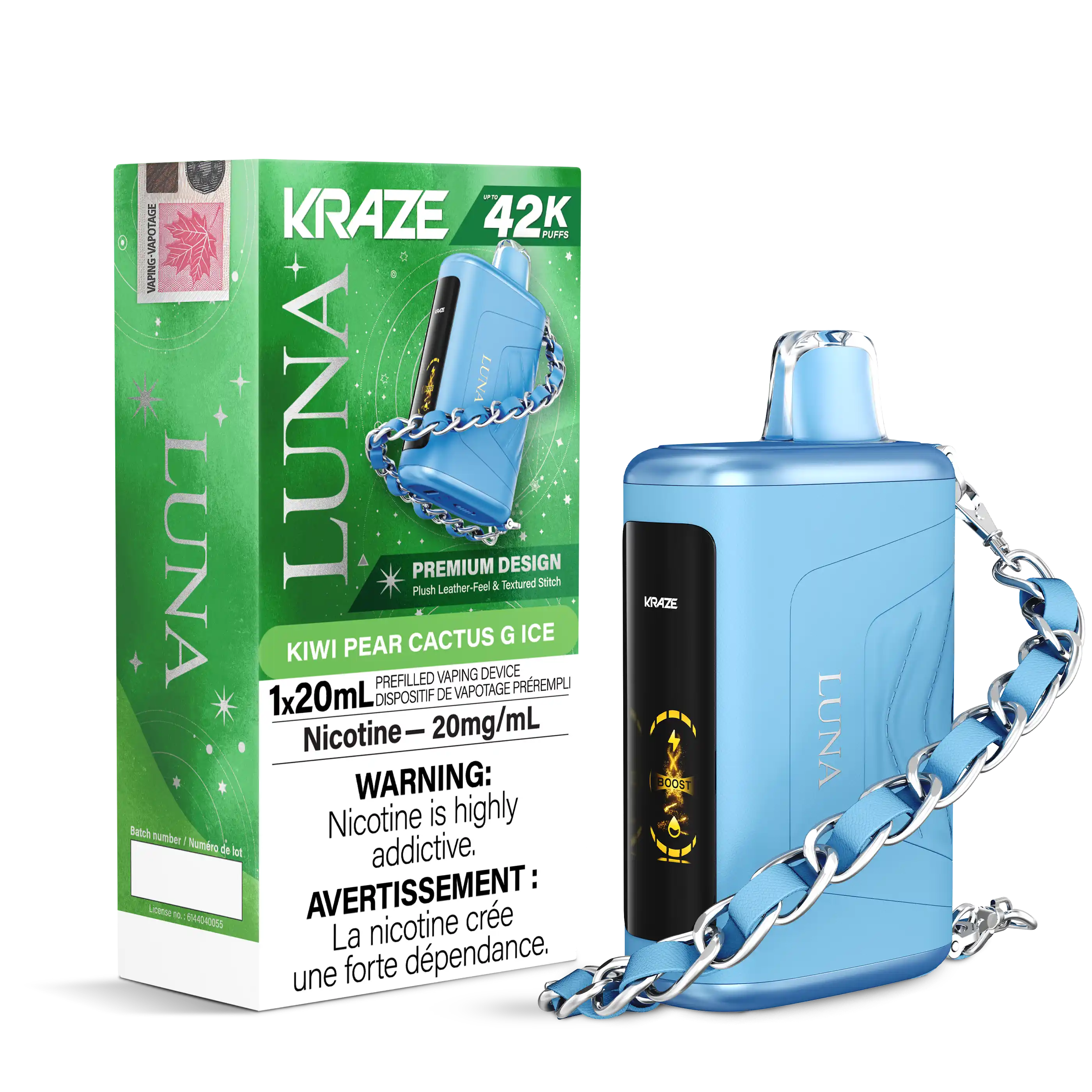 Kiwi Pear Cactus G Ice Kraze Luna - Disposable 42K