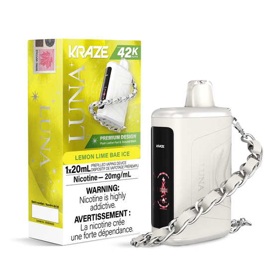 Lemon Lime Bae Ice Kraze Luna - Disposable 42K by KRAZE