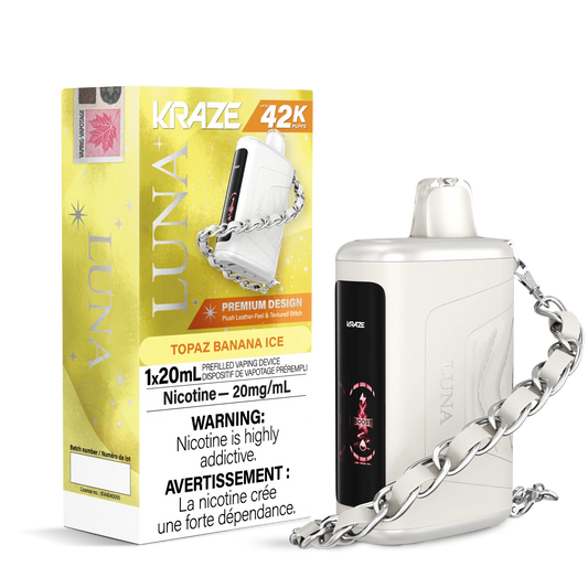 Topaz Banana Ice Kraze Luna - Disposable 42K by KRAZE