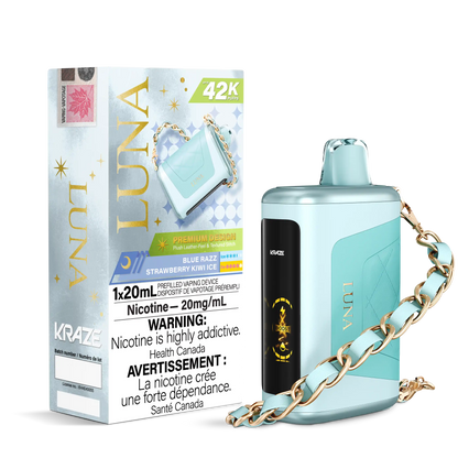 Blue Razz Strawberry Kiwi Ice Kraze Luna - Disposable 42K