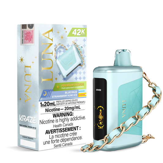 Blue Razz Strawberry Kiwi Ice Kraze Luna - Disposable 42K