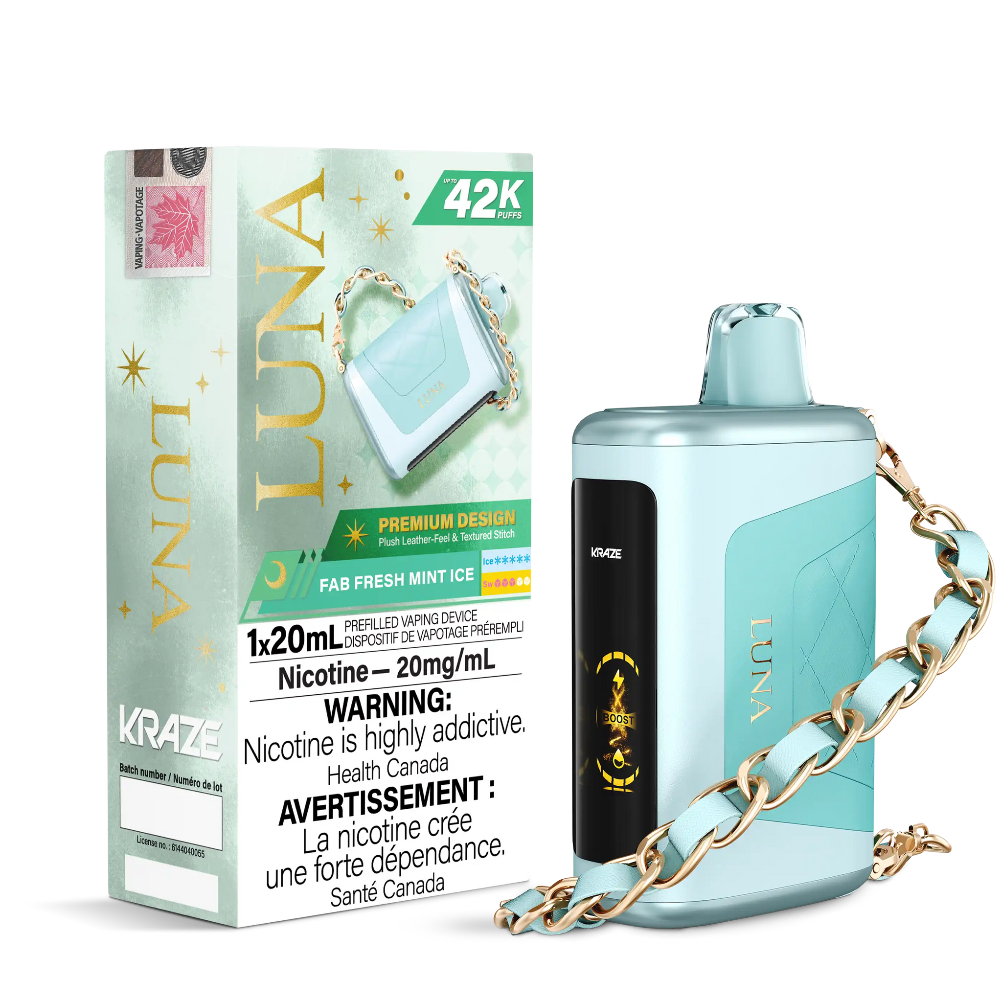 Fab Fresh Mint Ice Kraze Luna - Disposable 42K