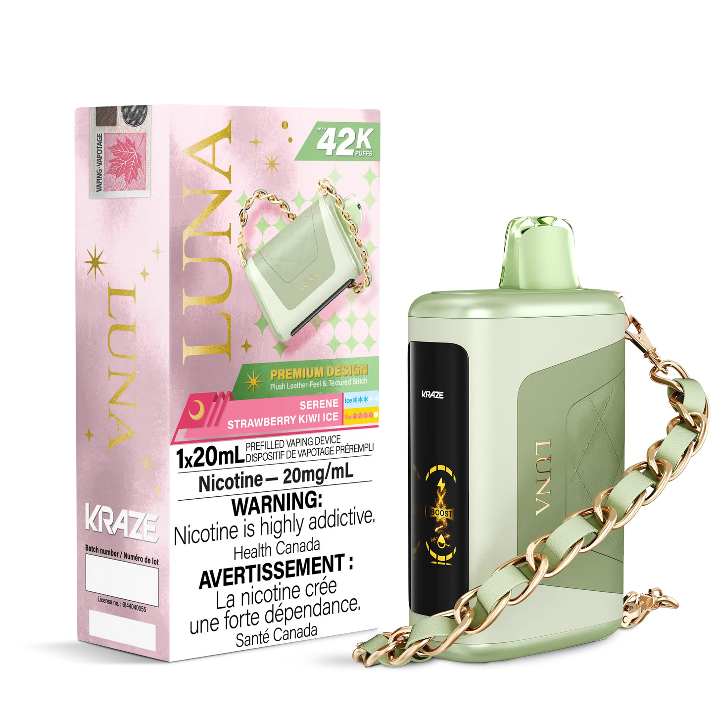 Serene Strawberry Kiwi Ice Kraze Luna - Disposable 42K