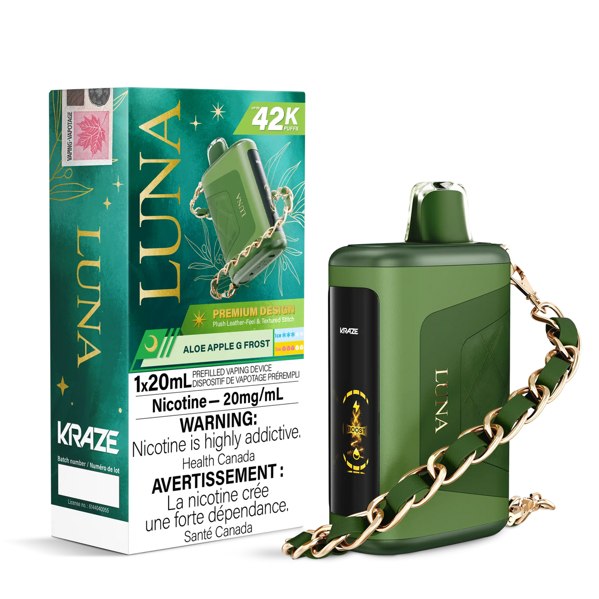 Aloe Apple G Frost Kraze Luna - Disposable 42K