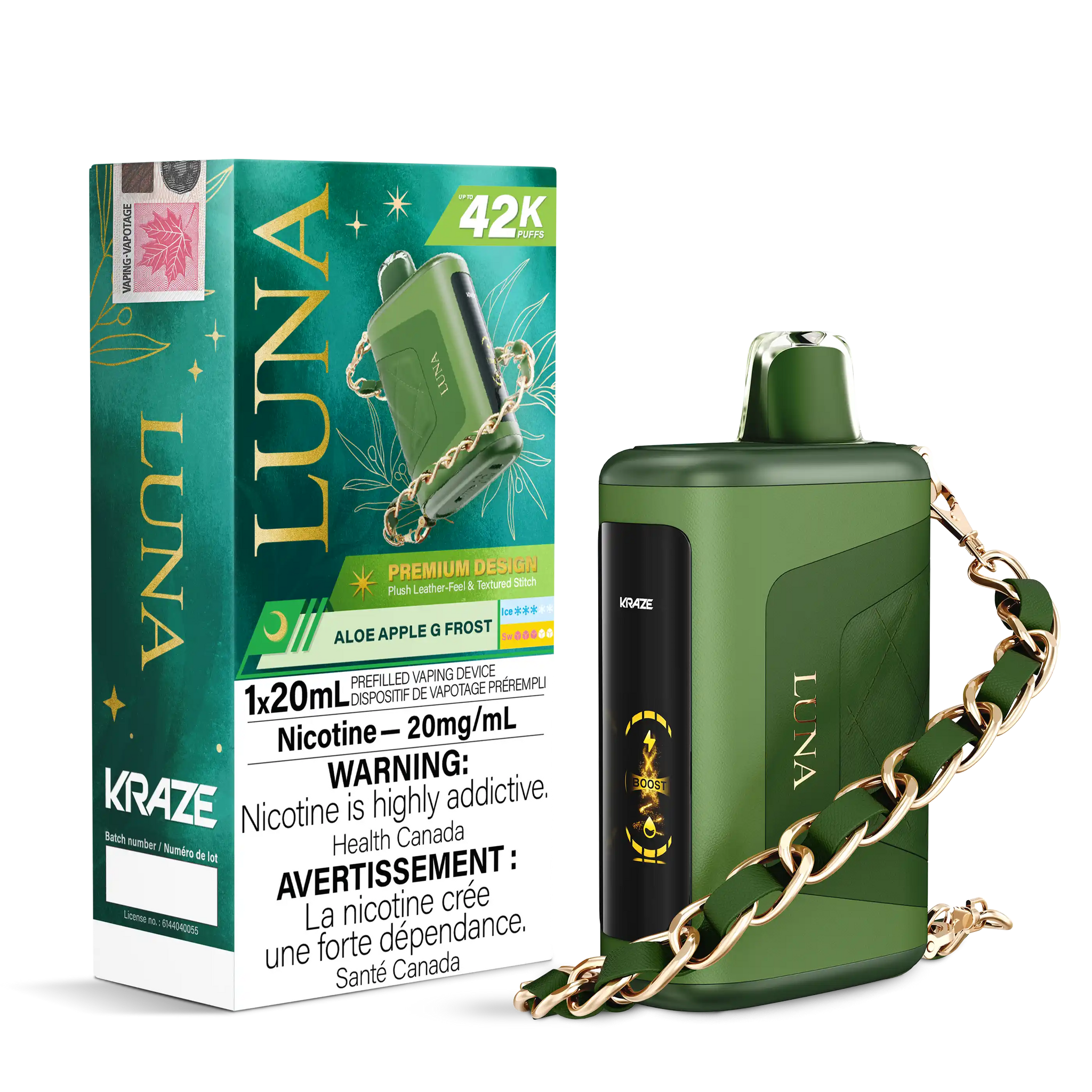 Aloe Apple G Frost Kraze Luna - Disposable 42K