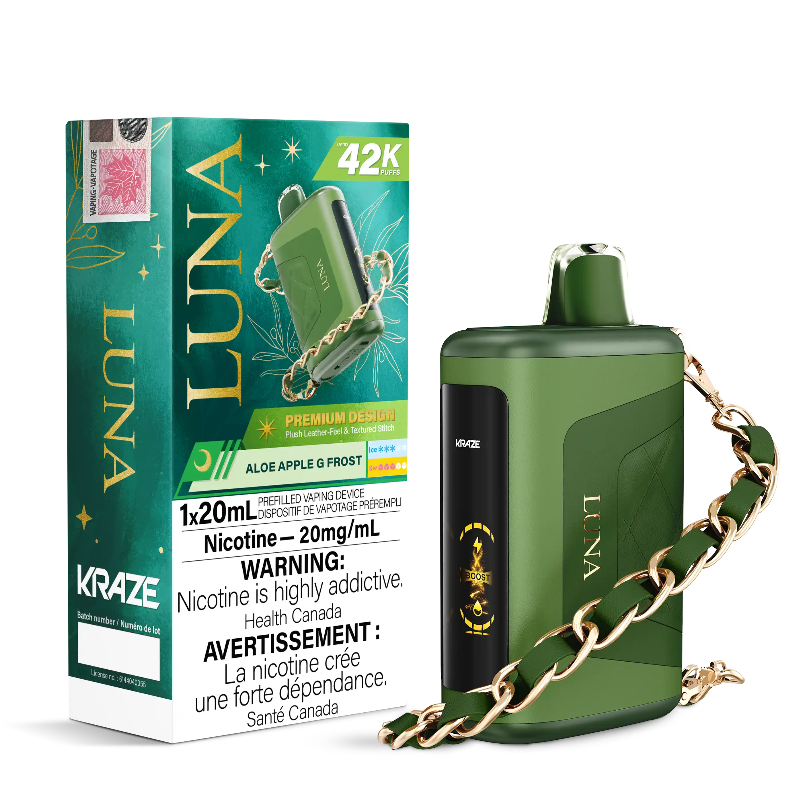Aloe Apple G Frost Kraze Luna - Disposable 42K