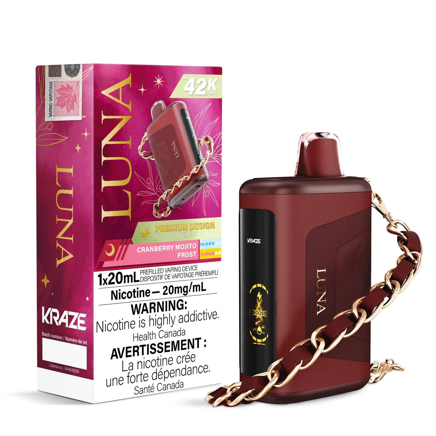 Cranberry Mojito Frost Kraze Luna - Disposable 42K