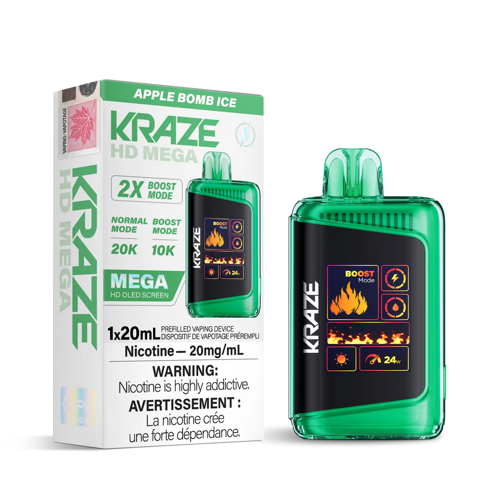 Apple Bomb Ice Kraze HD Mega - Disposable 20K