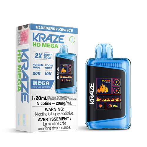 Blueberry Kiwi Ice Kraze HD Mega - Disposable 20K