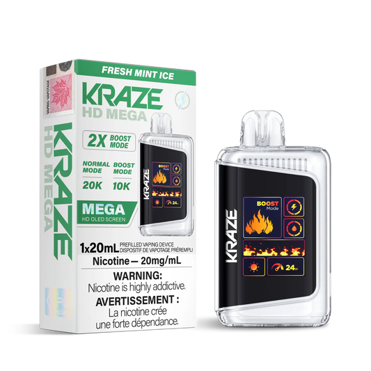 Fresh Mint Ice Kraze HD Mega - Disposable 20K