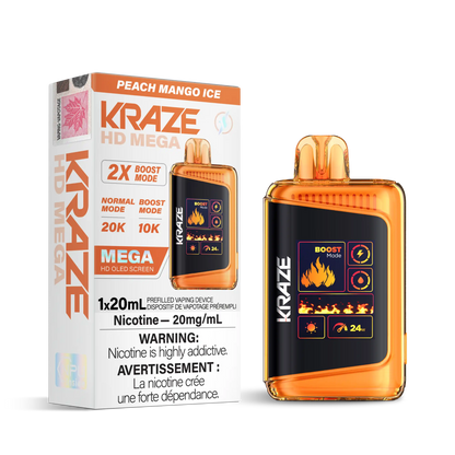 Peach Mango Ice Kraze HD Mega - Disposable 20K