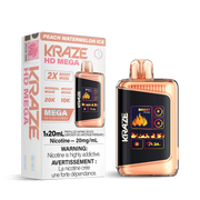 Pêche Pastèque Glacée Kraze HD Mega - Jetable 20K