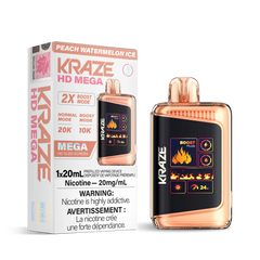 Peach Watermelon Ice Kraze HD Mega - Disposable 20K