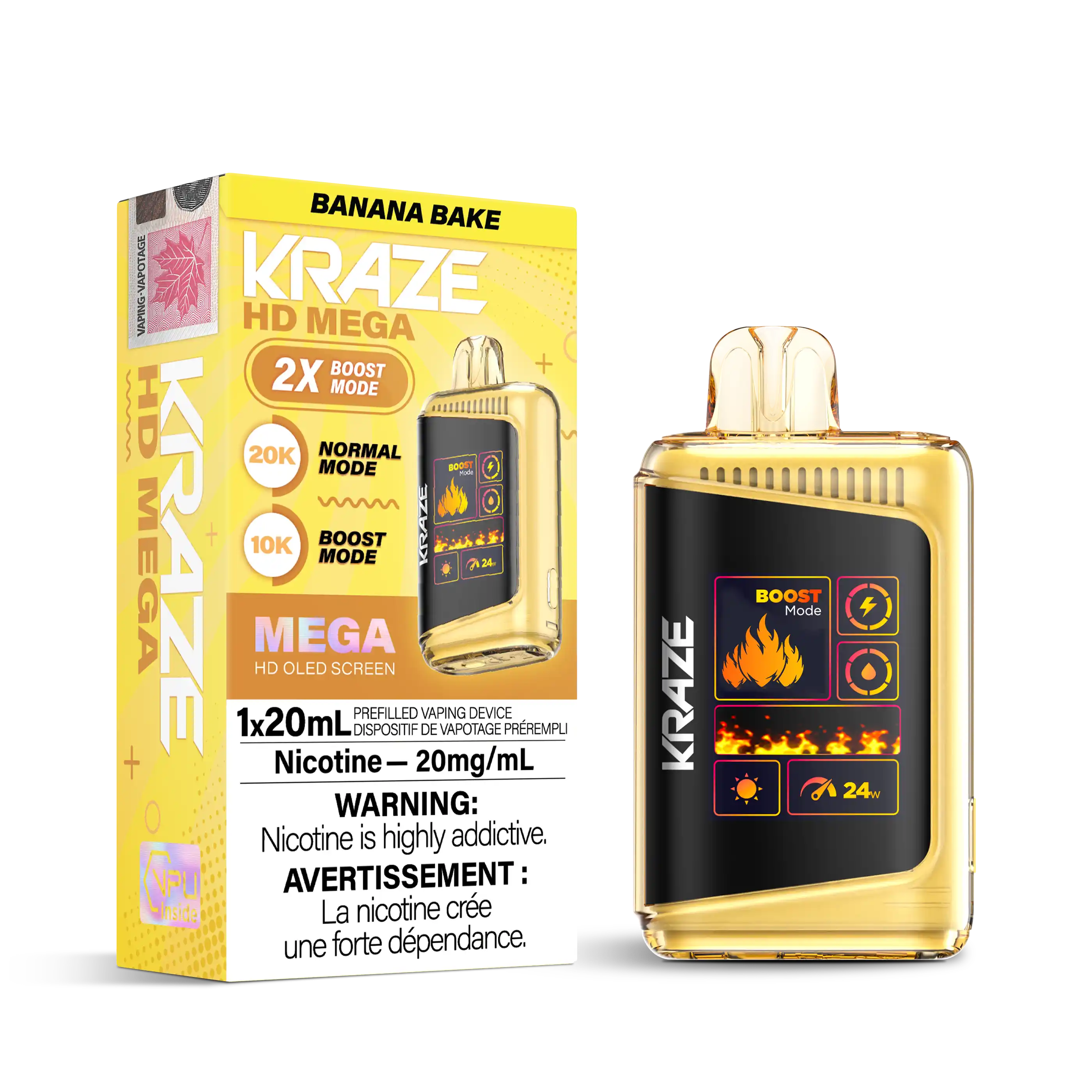 Banana Bake Kraze HD Mega - Disposable 20K