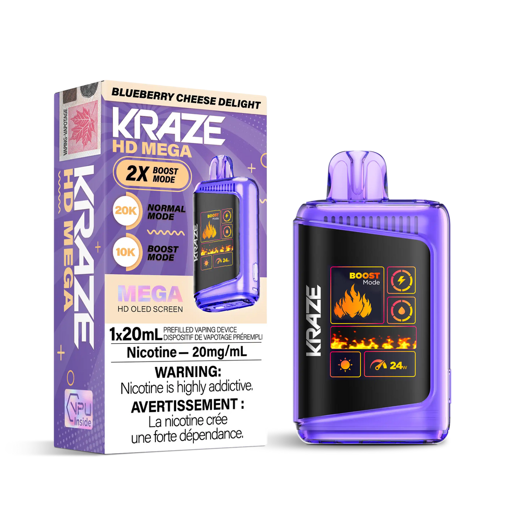 Blueberry Cheese Delight Kraze HD Mega - Disposable 20K