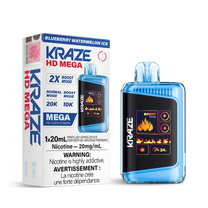 Blueberry Watermelon Ice Kraze HD Mega - Disposable 20K