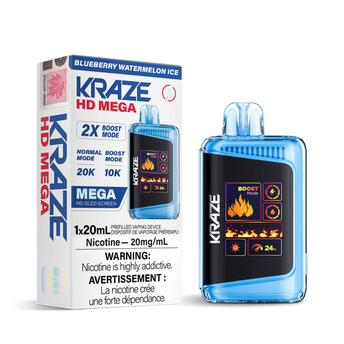 Blueberry Watermelon Ice Kraze HD Mega - Disposable 20K