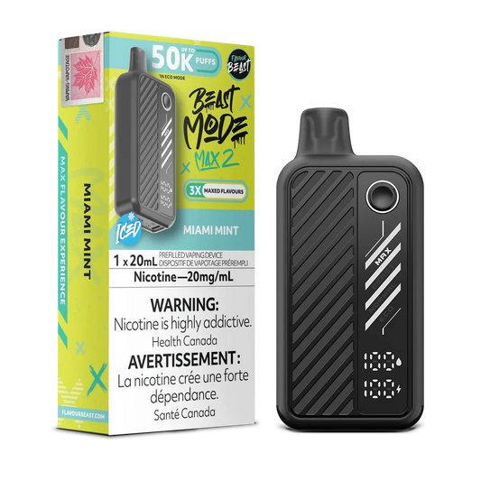 Miami Mint Iced Flavour Beast Mode Max 2 - Disposable 50K