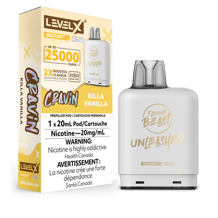 Killa Vanilla Flavour Beast Boost G2 Unleashed Pods 25K