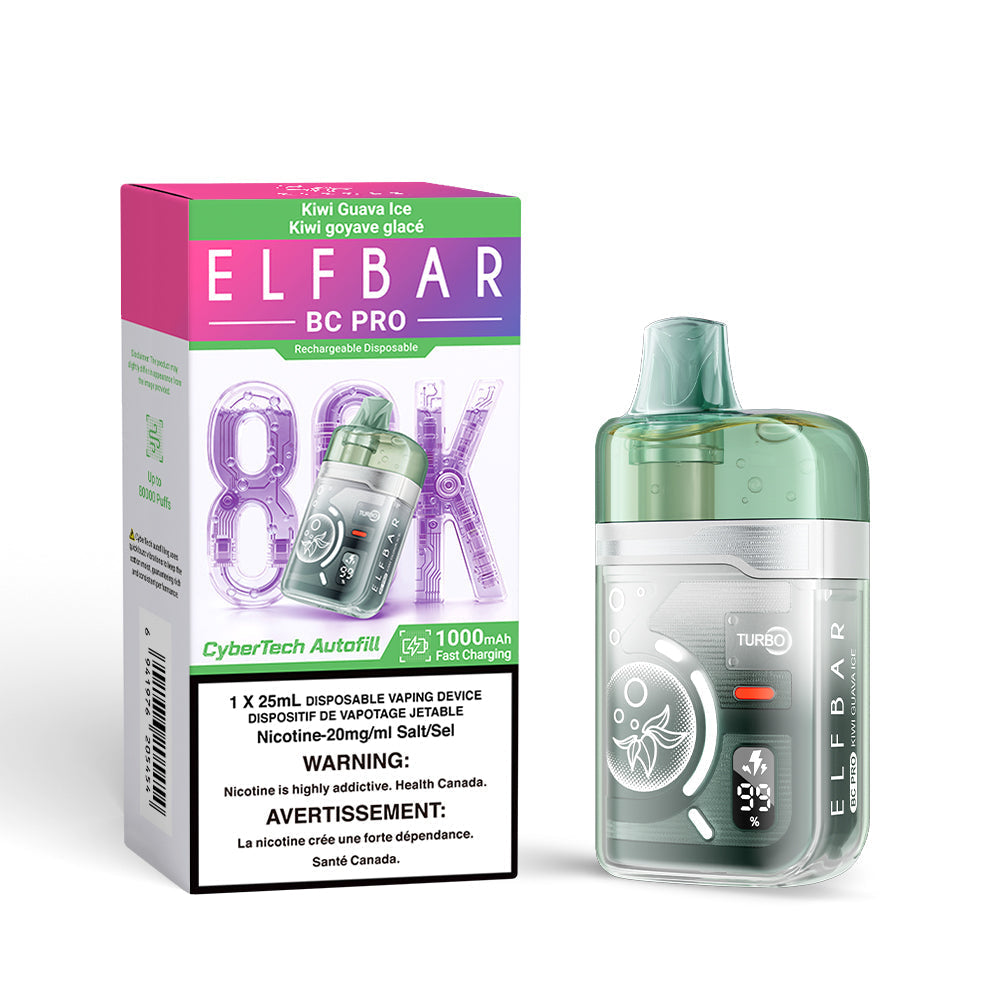 Kiwi Guava Ice Elf Bar BC PRO - Disposable 80K by ELFBAR