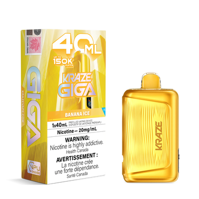 Banana Ice Kraze Giga - Disposable 150K