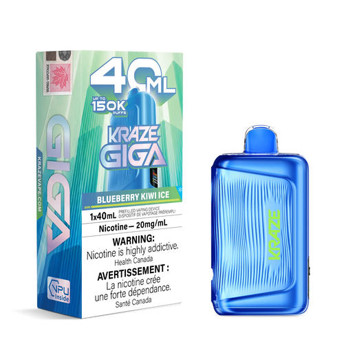 Blueberry Kiwi Ice Kraze Giga - Disposable 150K