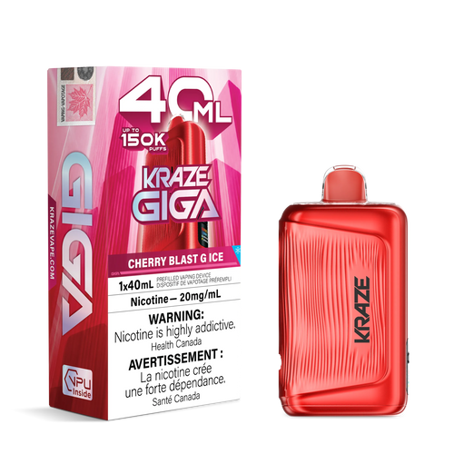 Cherry Blast G Ice Kraze Giga - Disposable 150K