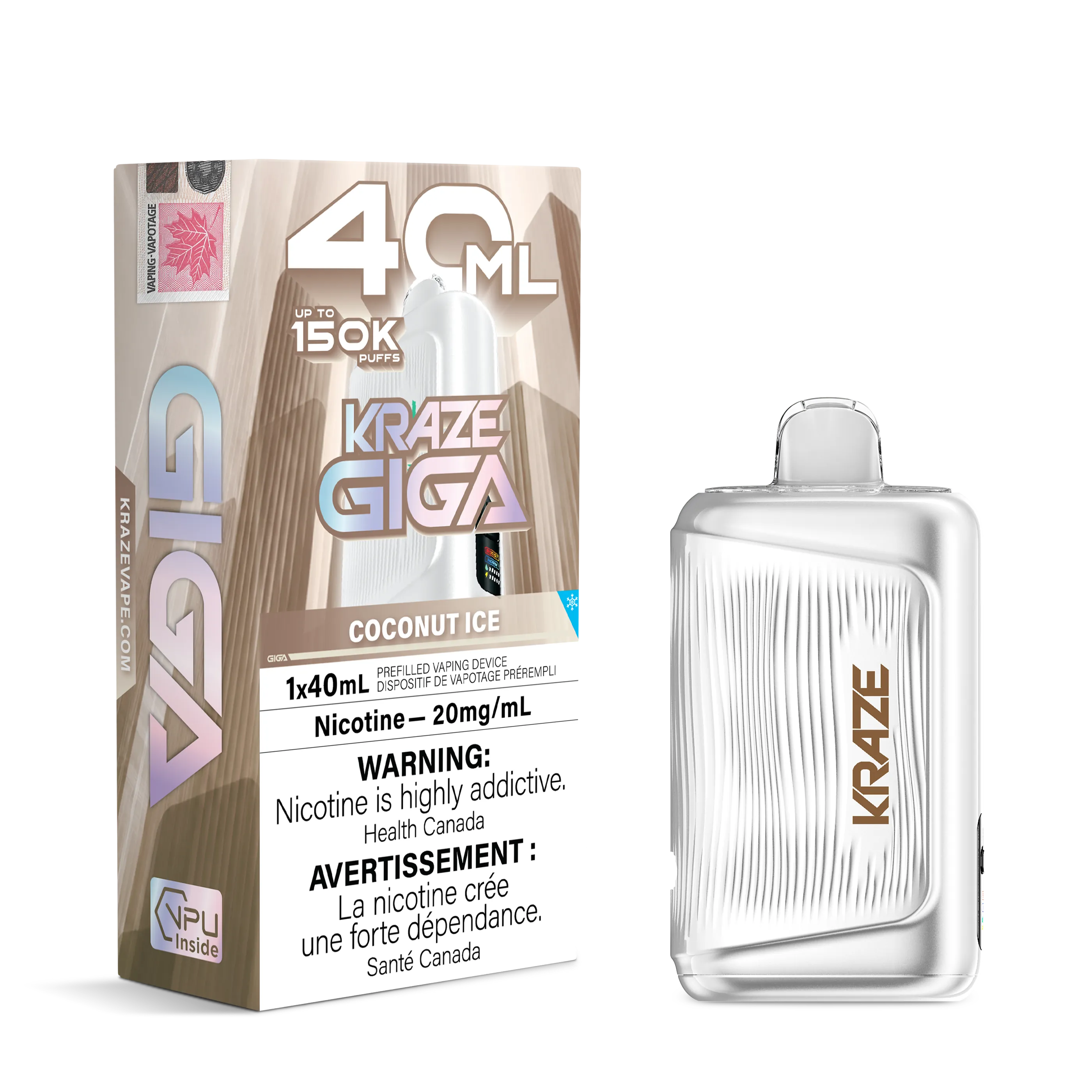 Coconut Ice Kraze Giga - Disposable 150K