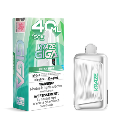 Fresh Mint Ice Kraze Giga - Disposable 150K