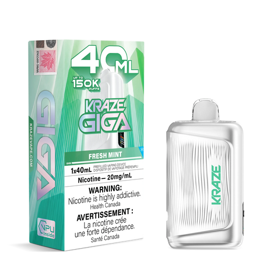 Fresh Mint Ice Kraze Giga - Disposable 150K