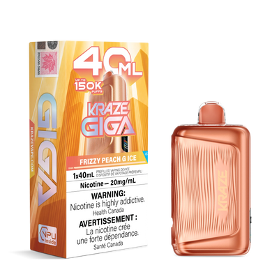 Fizzy Peach G Ice Kraze Giga - Disposable 150K