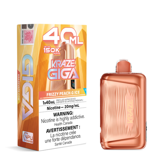 Fizzy Peach G Ice Kraze Giga - Disposable 150K