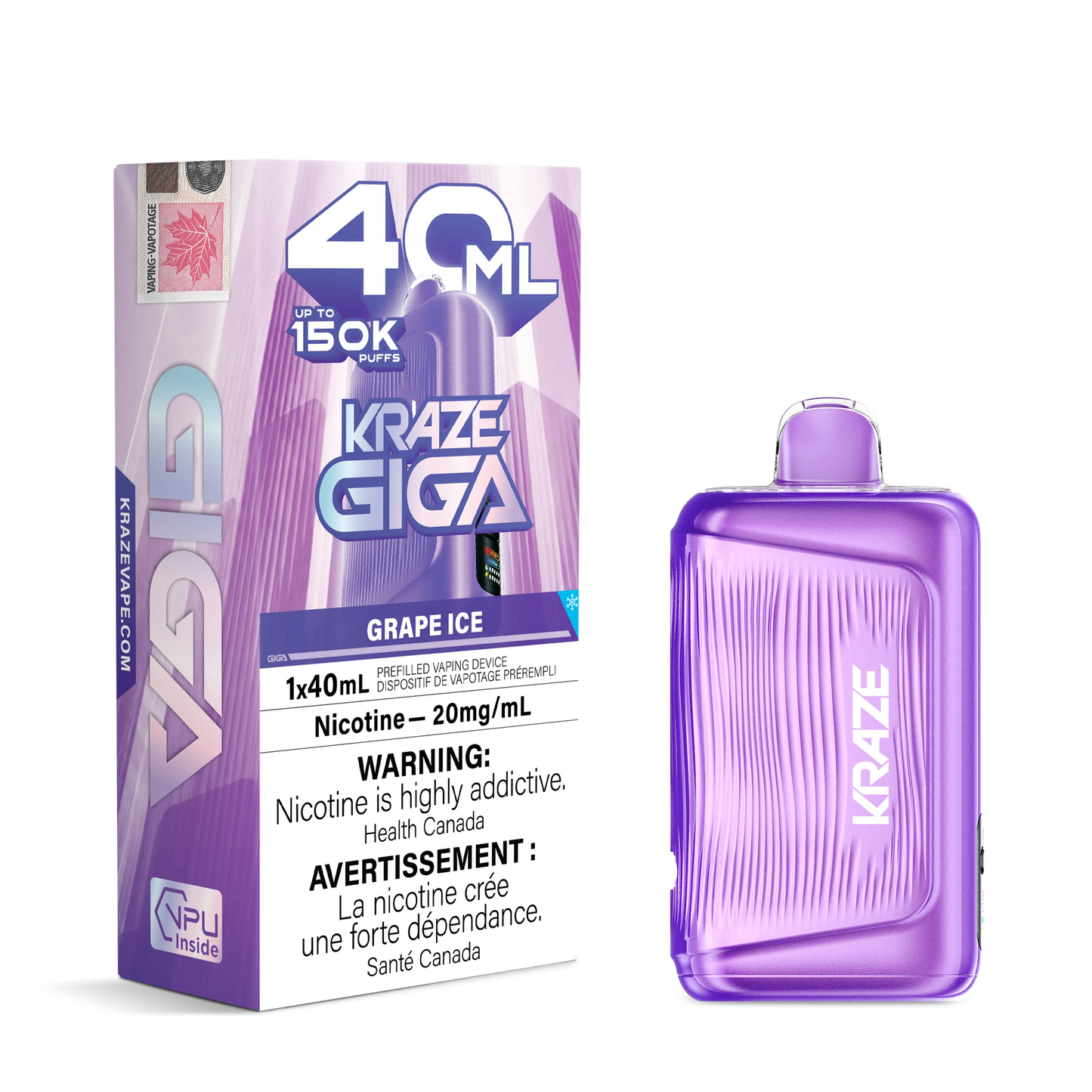 Grape Ice Kraze Giga - Disposable 150K