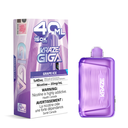 Grape Ice Kraze Giga - Disposable 150K