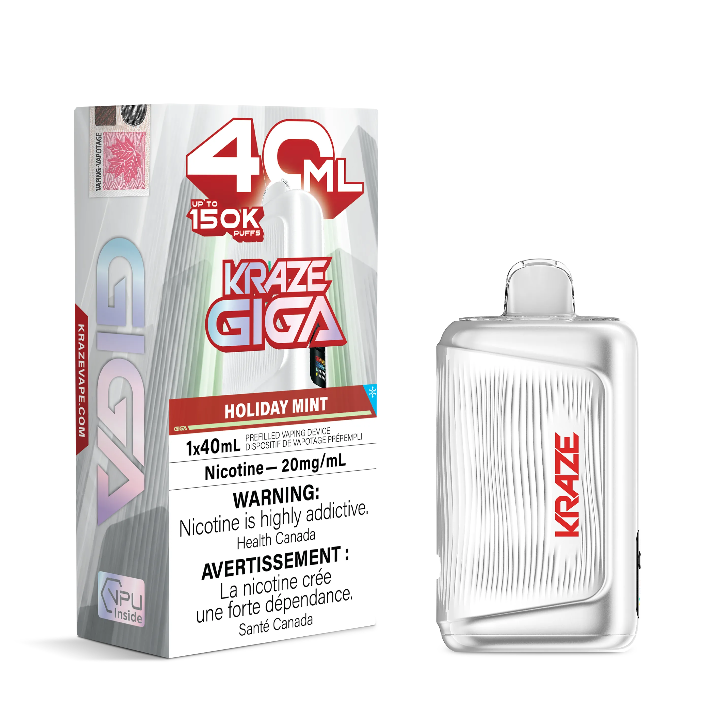Holiday Mint Kraze Giga - Disposable 150K