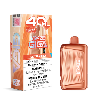 Juicy Peach Ice Kraze Giga - Disposable 150K