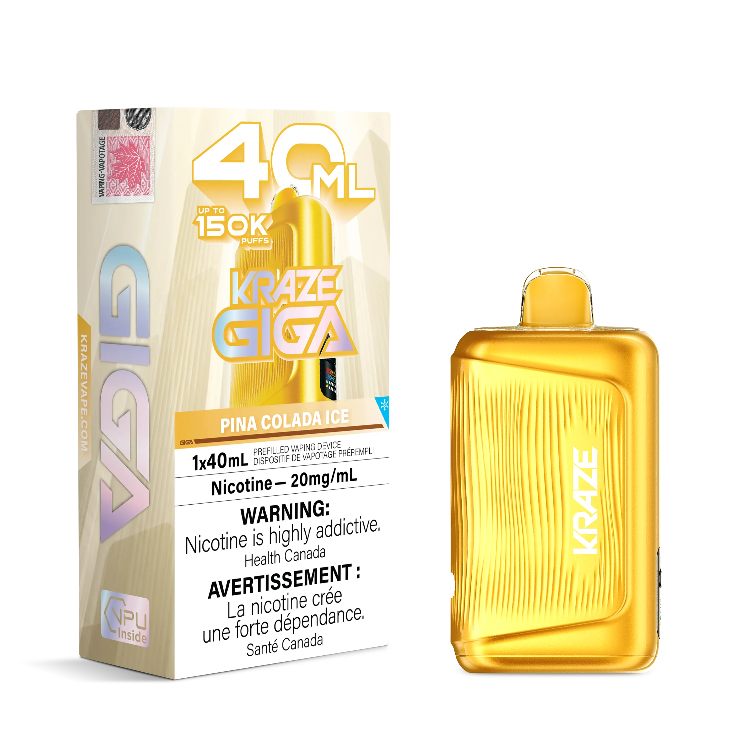 Pina Colada Ice Kraze Giga - Disposable 150K