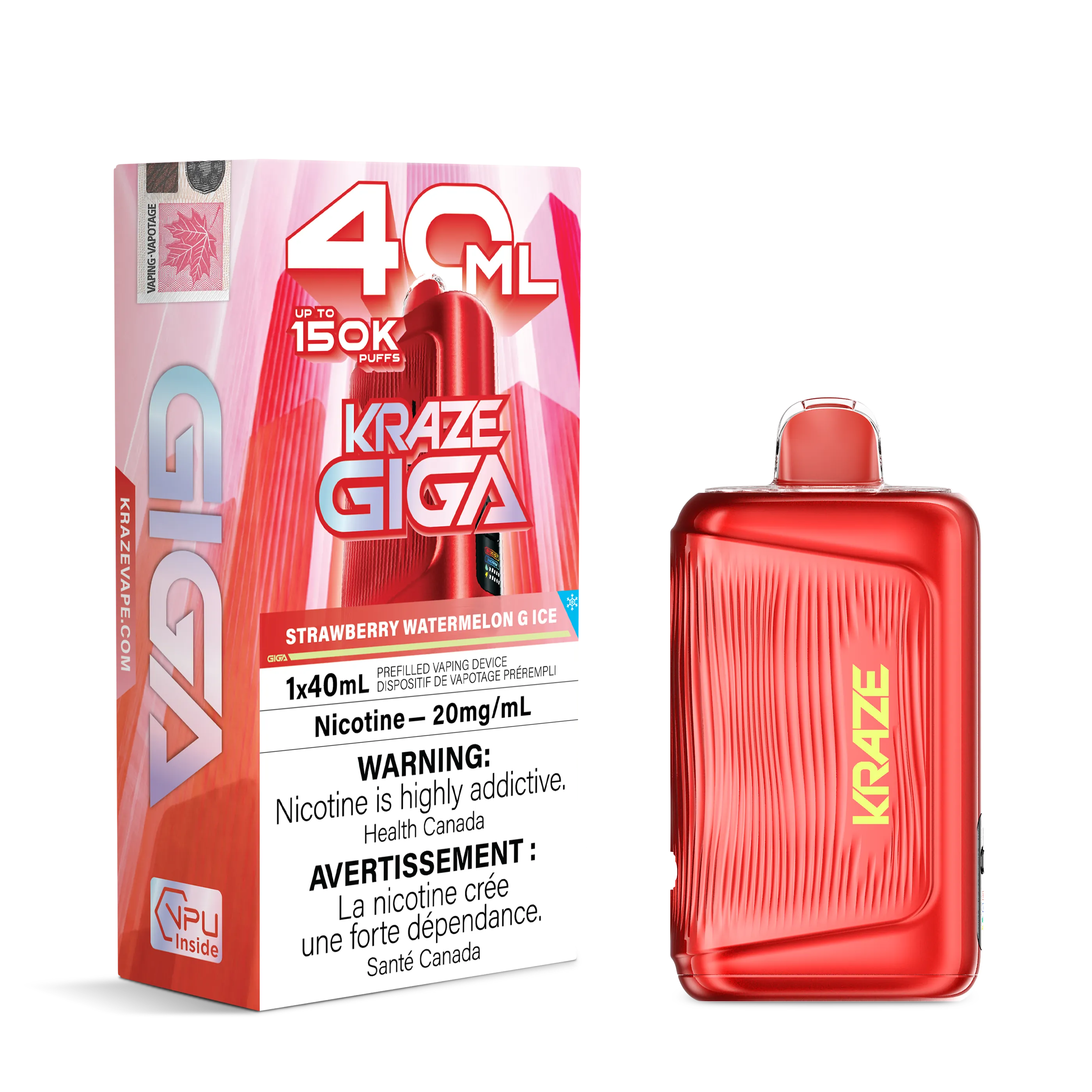 Strawberry Watermelon G Ice Kraze Giga - Disposable 150K