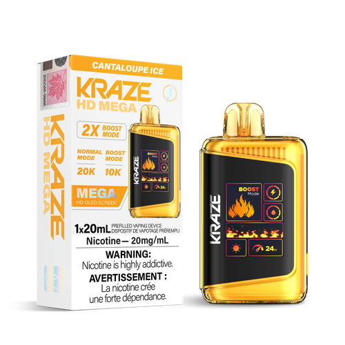Cantaloupe Ice Kraze HD Mega - Disposable 20K