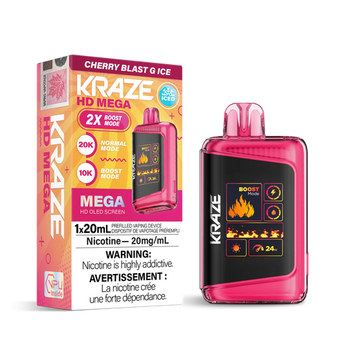 Cherry Blast G Ice Kraze HD Mega - Disposable 20K
