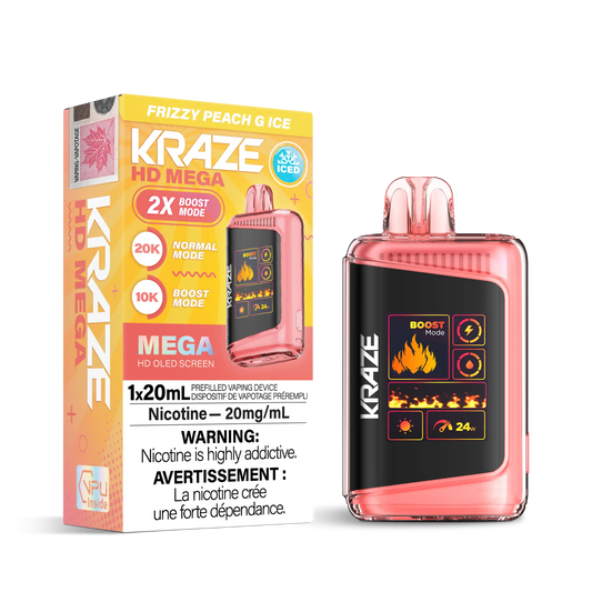 Frizzy Peach G Ice Kraze HD Mega - Disposable 20K