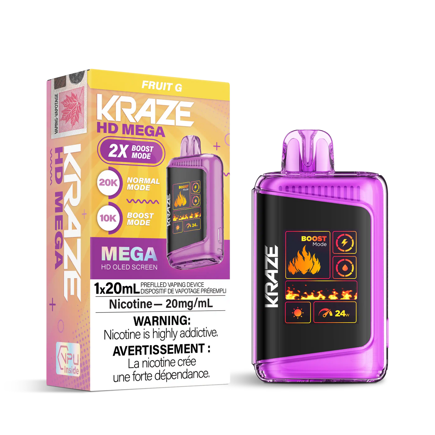 Fruit G Kraze HD Mega - Disposable 20K