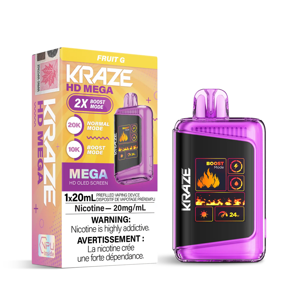 Fruit G Kraze HD Mega - Disposable 20K