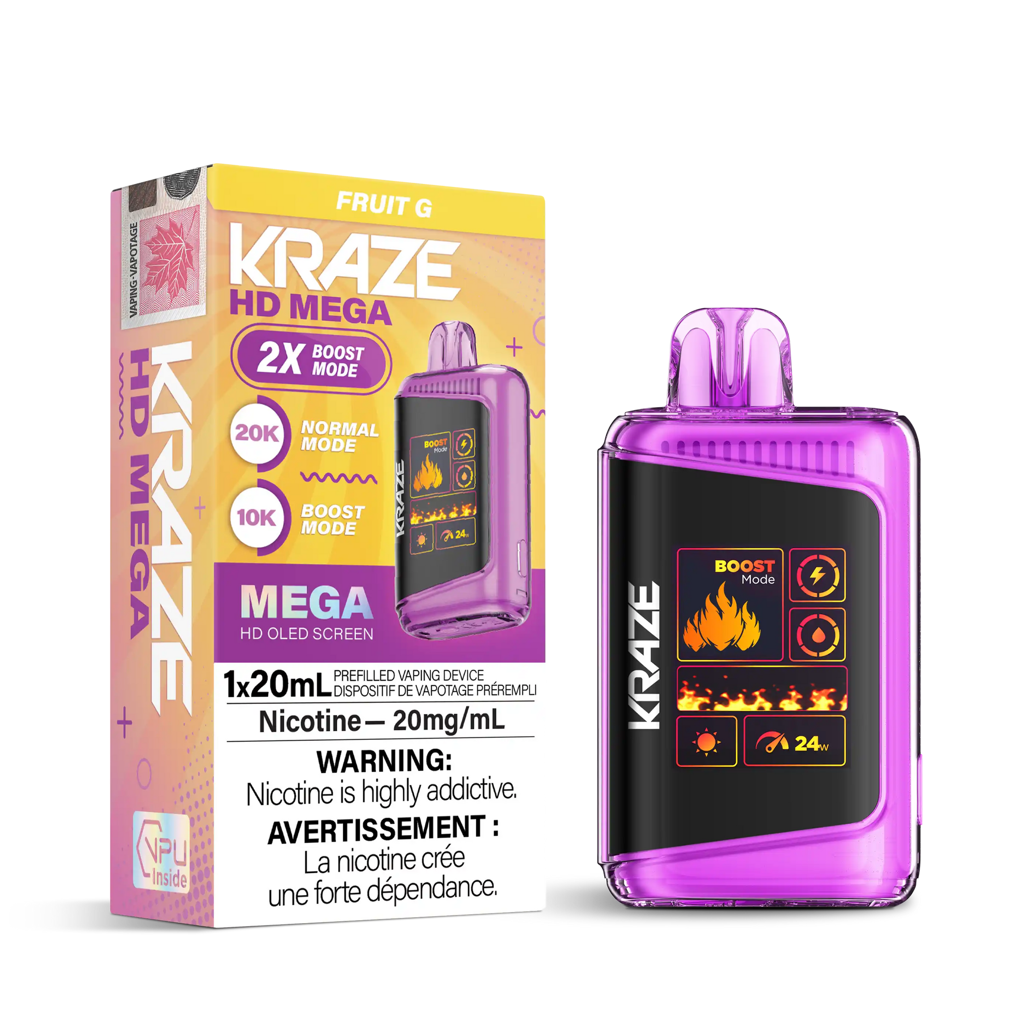 Fruit G Kraze HD Mega - Disposable 20K