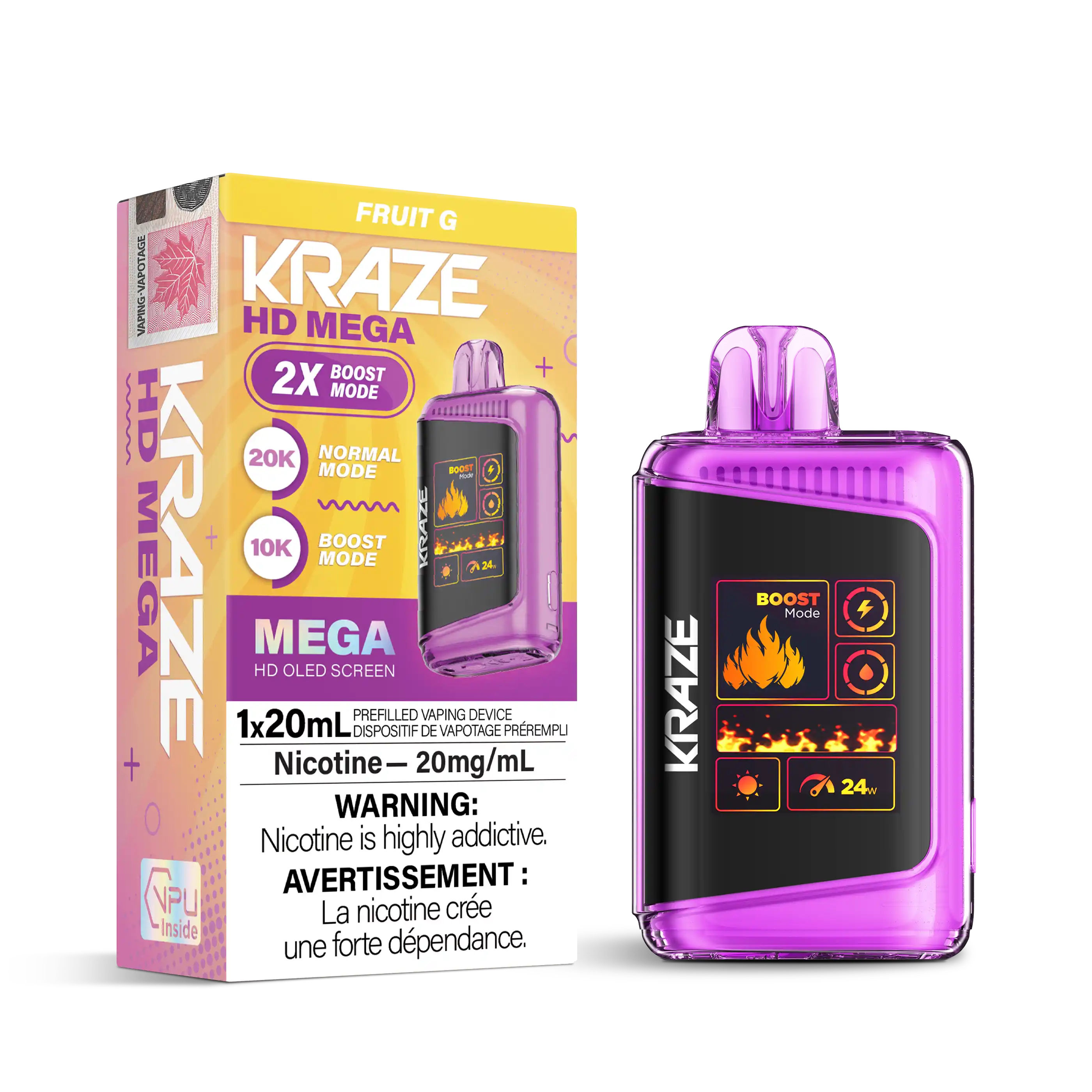 Fruit G Kraze HD Mega - Disposable 20K