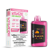 Fraise Kiwi Glacée Kraze HD Mega - Jetable 20K