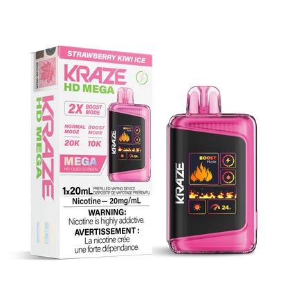 Strawberry Kiwi Ice Kraze HD Mega - Disposable 20K